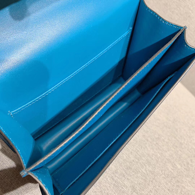 エルメス コンスタンスミニ ブルータラサ ヴォーエプソン シルバー金具