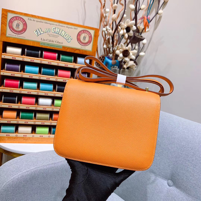 エルメス コンスタンスミニ オレンジ ヴォーエプソン ゴールド金具