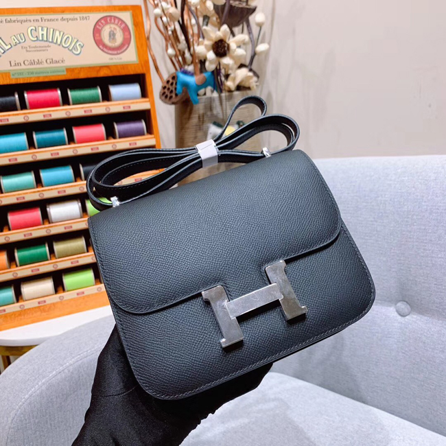 エルメス コンスタンスミニ ブラック ヴォーエプソン シルバー金具