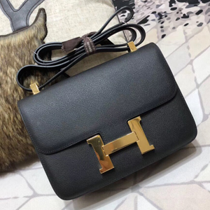 エルメス コンスタンス24 ブラック ヴォーエプソン ゴールド金具