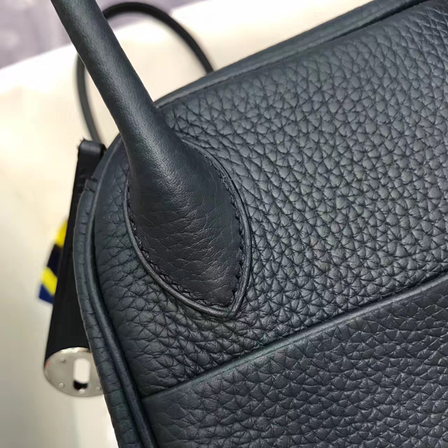 エルメス リンディ26 ブルーニュイ トリヨンクレマンス シルバー金具
