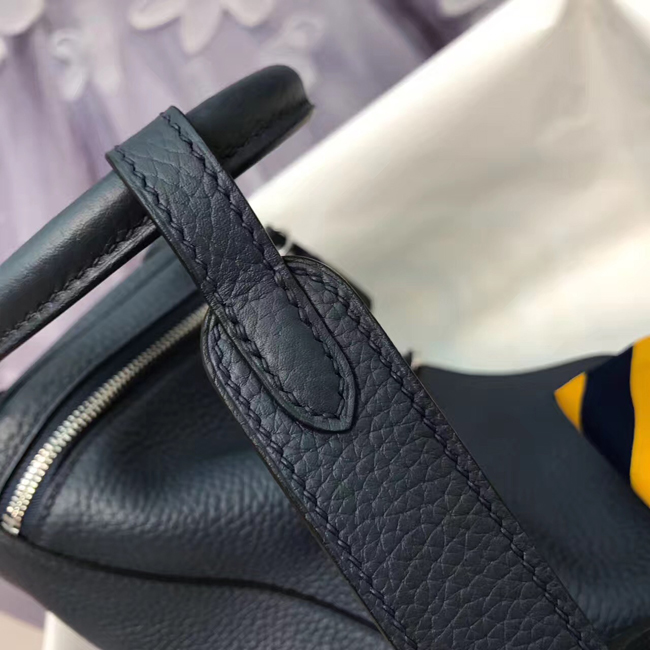 エルメス リンディ26 ブルーニュイ トリヨンクレマンス シルバー金具