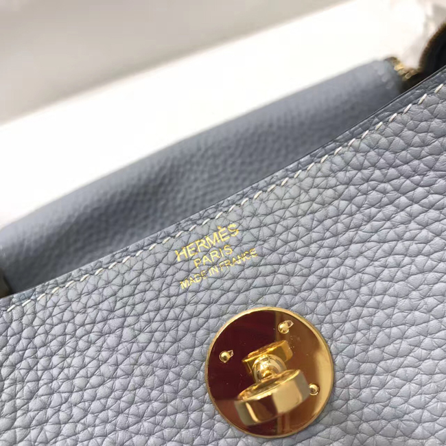 エルメス リンディ26 ブルーラン トリヨンクレマンス ゴールド金具