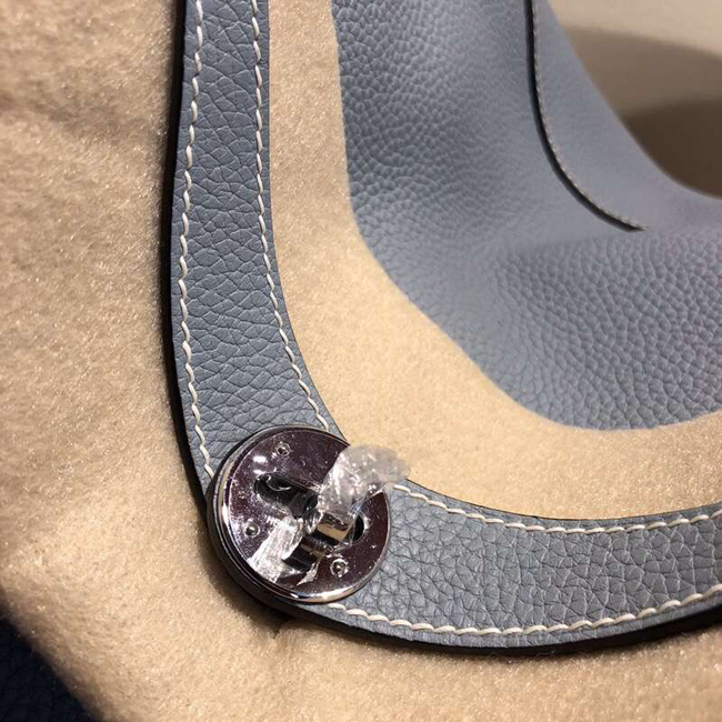 エルメス リンディ30 ブルーラン トリヨンクレマンス シルバー金具