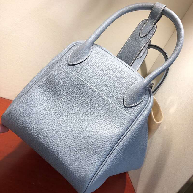 エルメス リンディ30 ブルーラン トリヨンクレマンス シルバー金具