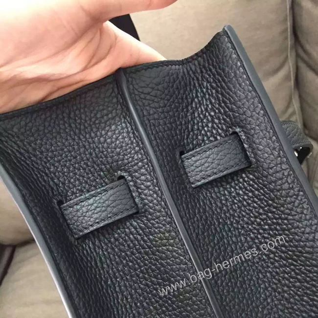 エルメス ケリー デペッシュ38 ブラック トリヨン シルバー金具