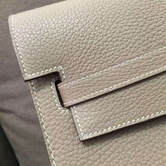 エルメス ケリー デペッシュ38 エトゥープ トリヨン シルバー金具