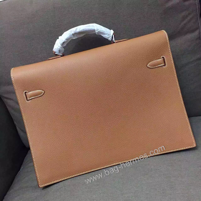 エルメス ケリー デペッシュ38 ゴールド トリヨン シルバー金具