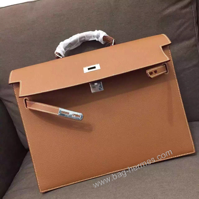 エルメス ケリー デペッシュ38 ゴールド トリヨン シルバー金具