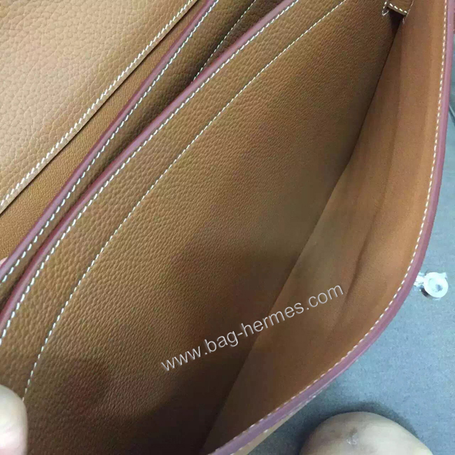 エルメス ケリー デペッシュ38 ゴールド トリヨン シルバー金具