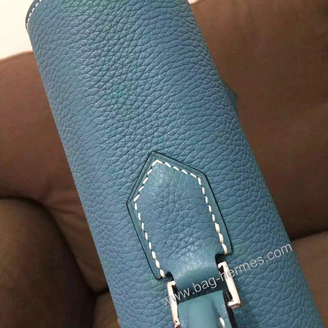 エルメス ケリー デペッシュ38 ブルージーン トリヨン シルバー金具