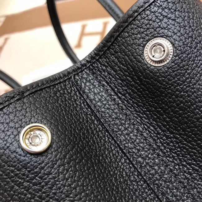 エルメス ガーデンパーティTPM ブラック ネゴンダ シルバー金具