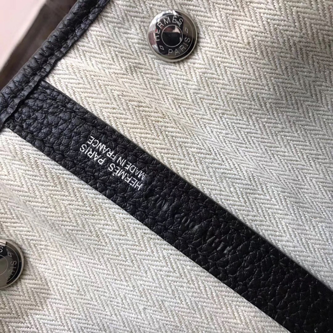 エルメス ガーデンパーティTPM ブラック ネゴンダ シルバー金具