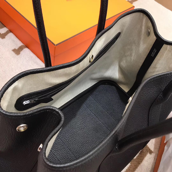 エルメス ガーデンパーティTPM ブラック ネゴンダ シルバー金具
