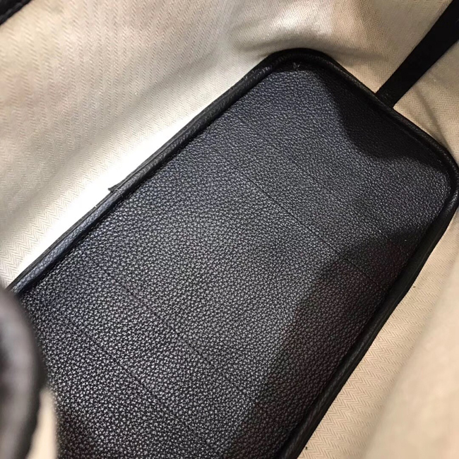 エルメス ガーデンパーティTPM ブラック ネゴンダ シルバー金具