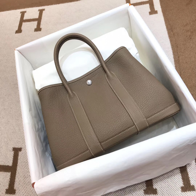 エルメス ガーデンパーティTPM エトゥープ ネゴンダ シルバー金具