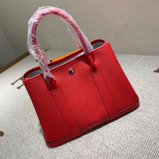 エルメス ガーデンパーティTPM ルージュカザック ヴォーエプソン シルバー金具