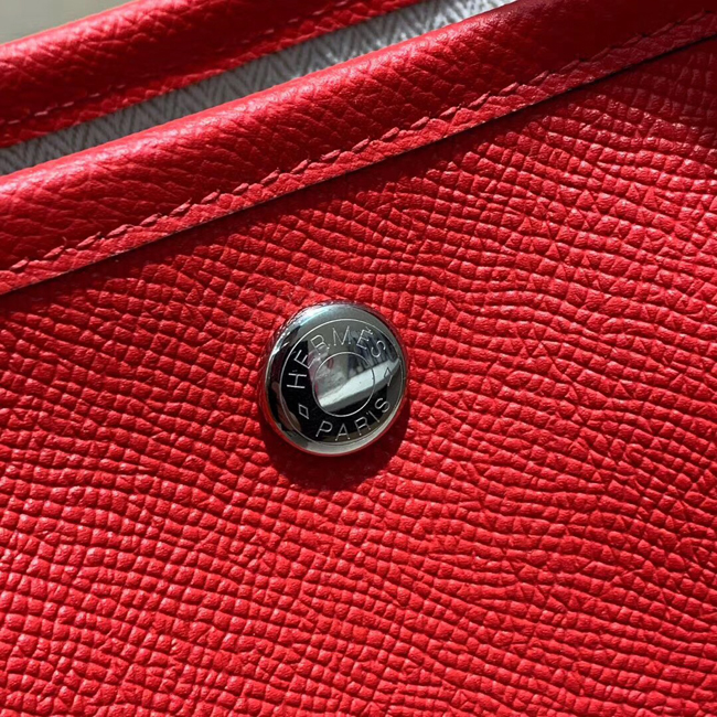 エルメス ガーデンパーティTPM ルージュカザック ヴォーエプソン シルバー金具