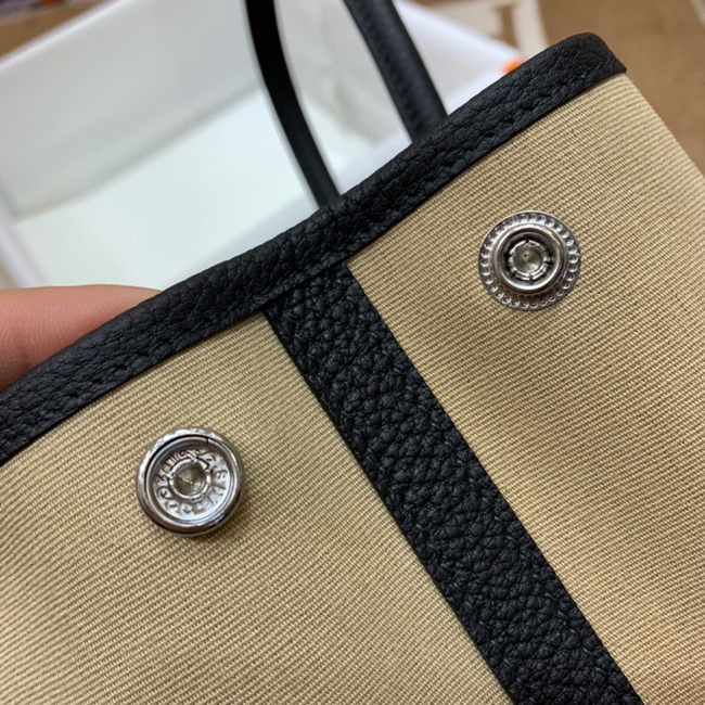 エルメス ガーデンパーティTPM トレンチ トワルアッシュ/ブッフル シルバー金具