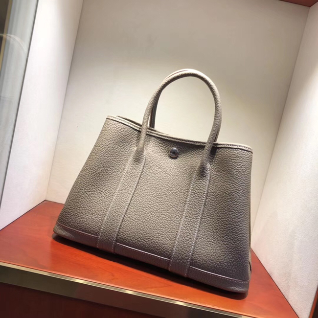 エルメス ガーデンパーティPM エトゥープ ネゴンダ シルバー金具