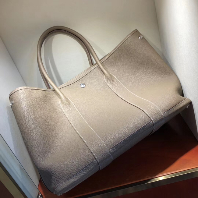 エルメス ガーデンパーティPM エトゥープ ネゴンダ シルバー金具