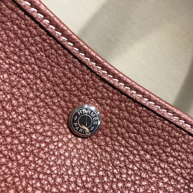 エルメス ガーデンパーティPM ルージュアッシュ ネゴンダ シルバー金具