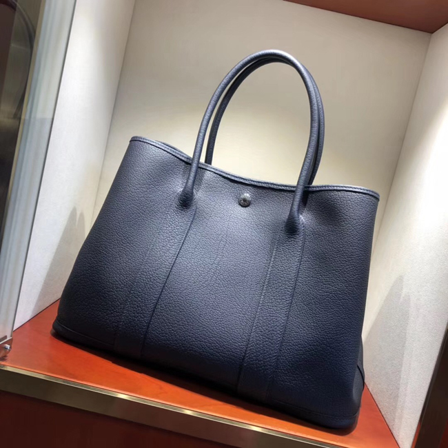 エルメス ガーデンパーティPM ブルードプリュス ネゴンダ シルバー金具