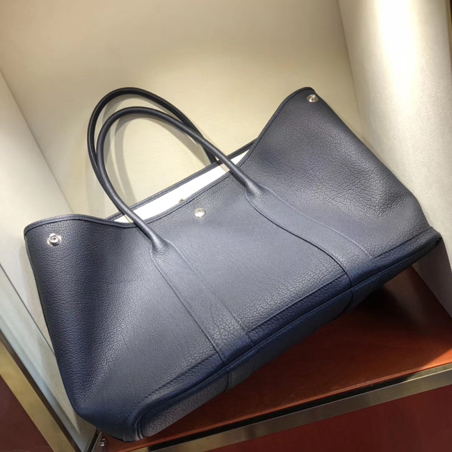 エルメス ガーデンパーティPM ブルードプリュス ネゴンダ シルバー金具