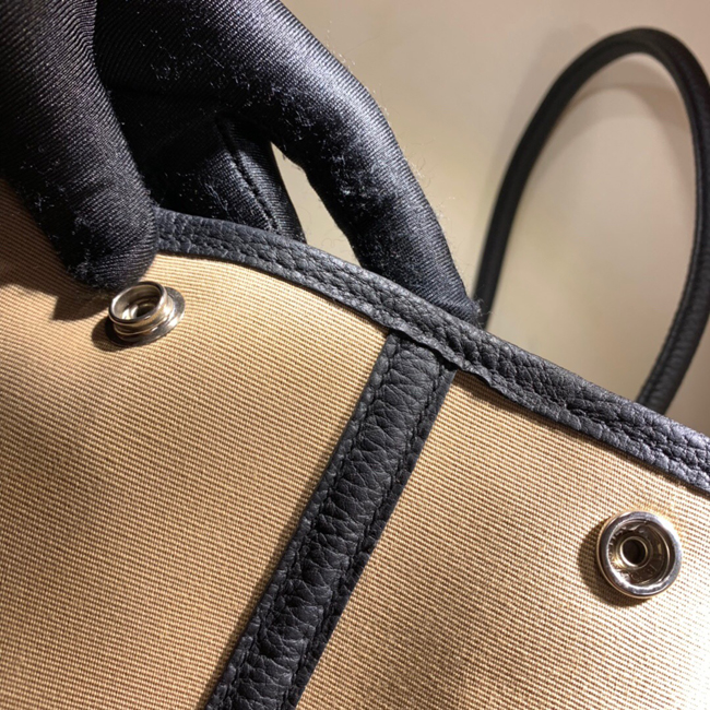 エルメス ガーデンパーティPM トレンチ トワルアッシュ/ブッフル シルバー金具