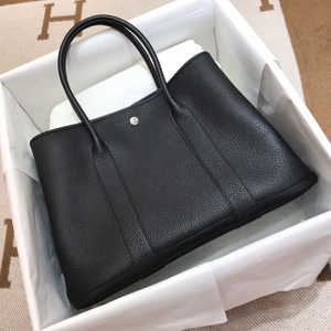 エルメス ガーデンパーティPM ブラック ネゴンダ シルバー金具