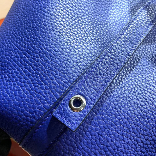 エルメス ピコタンロックMM ブルーエレクトリック クレマンス シルバー金具