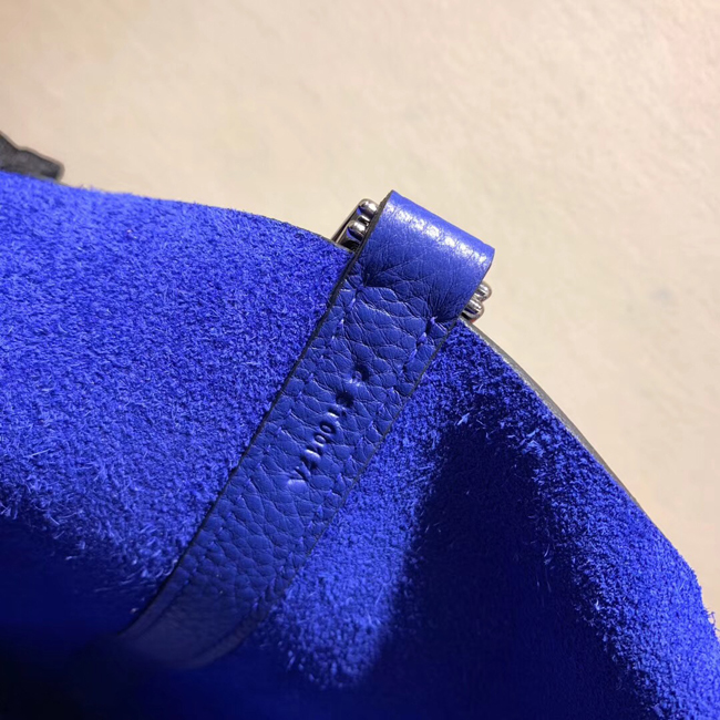 エルメス ピコタンロックMM ブルーエレクトリック クレマンス シルバー金具