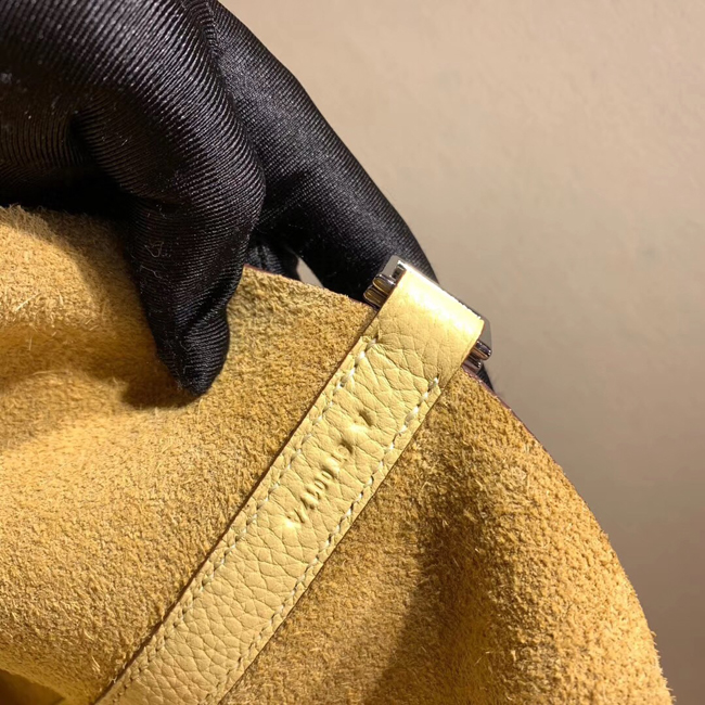 エルメス ピコタンロックMM ジョーヌプッサン クレマンス シルバー金具