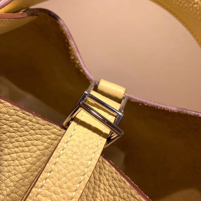 エルメス ピコタンロックMM ジョーヌプッサン クレマンス シルバー金具