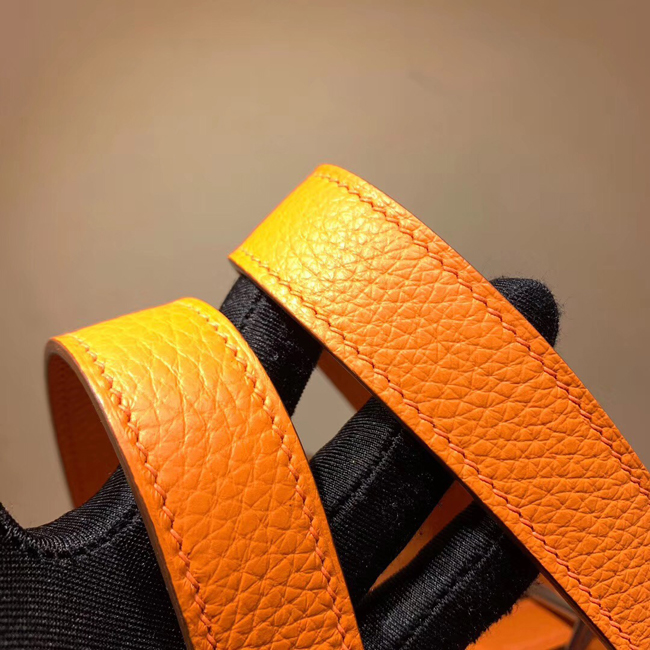 エルメス ピコタンロックMM オレンジ クレマンス シルバー金具