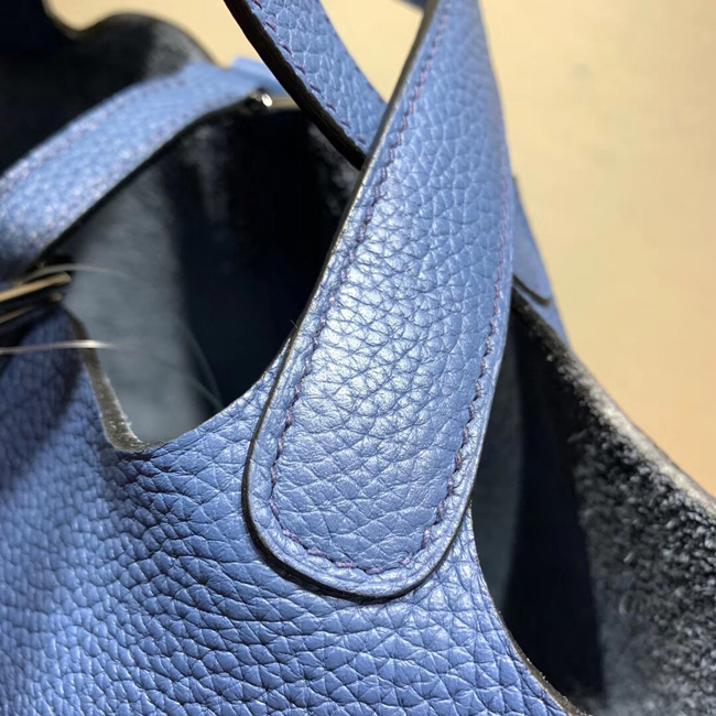 エルメス ピコタンロックMM ブルーサフィール クレマンス シルバー金具