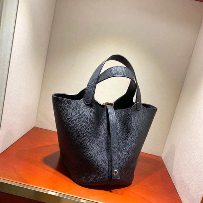 エルメス ピコタンロックMM ブラック クレマンス ゴールド金具