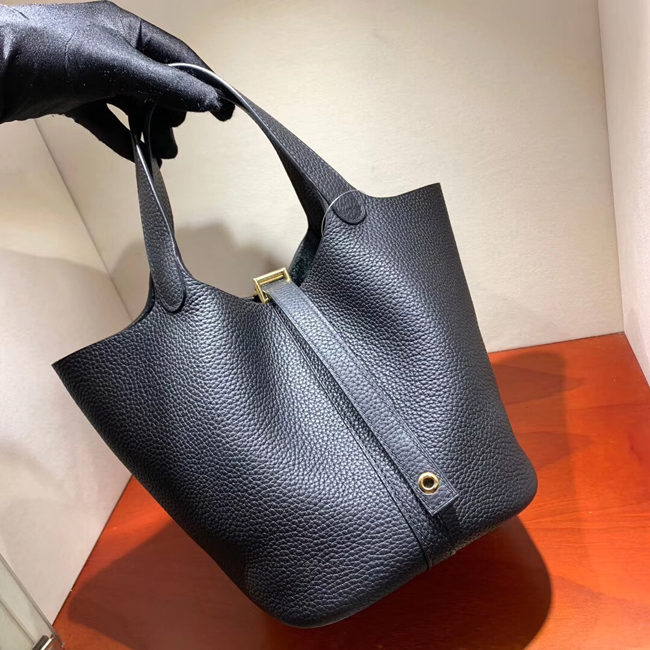 エルメス ピコタンロックMM ブラック クレマンス ゴールド金具