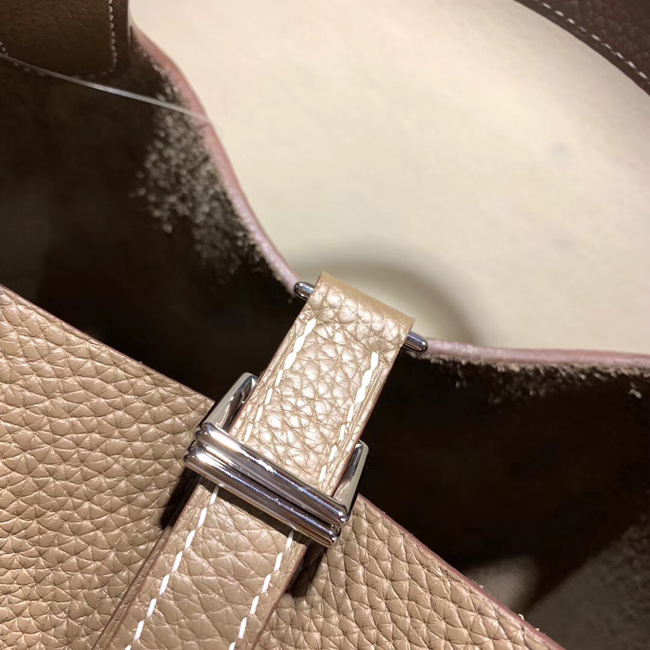 エルメス ピコタンロックエクラMM エトゥープ クレマンス シルバー金具
