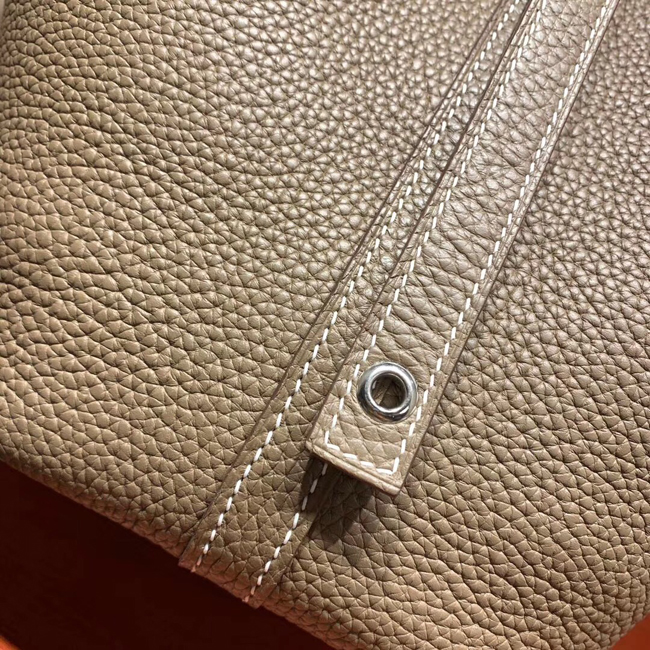 エルメス ピコタンロックエクラMM エトゥープ クレマンス シルバー金具