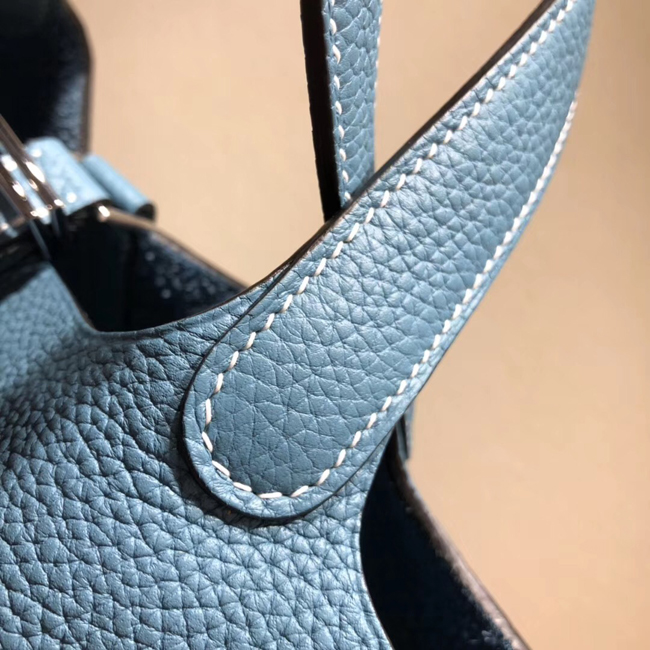 エルメス ピコタンロックエクラMM ブルージーン クレマンス シルバー金具