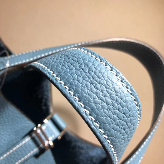 エルメス ピコタンロックエクラMM ブルージーン クレマンス シルバー金具