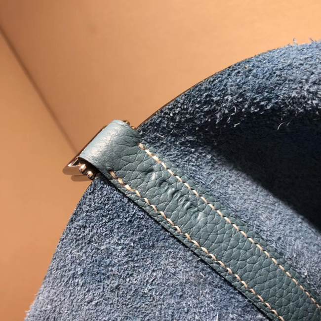 エルメス ピコタンロックエクラMM ブルージーン クレマンス シルバー金具