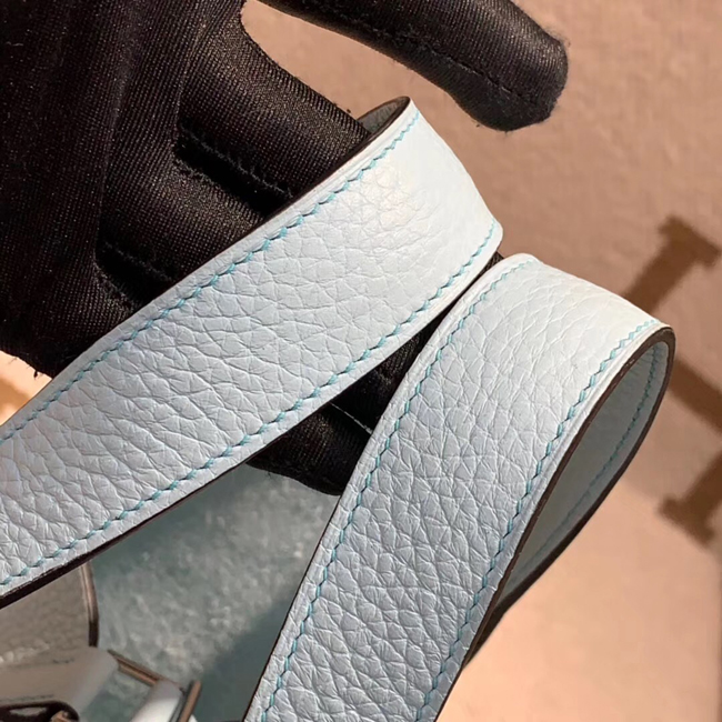 エルメス ピコタンロックエクラMM ブルーラン クレマンス シルバー金具