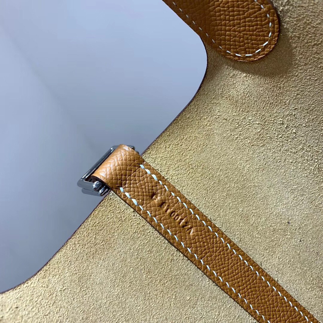 エルメス　ピコタンロックトレサージュMM ゴールド ヴォーエプソン シルバー金具