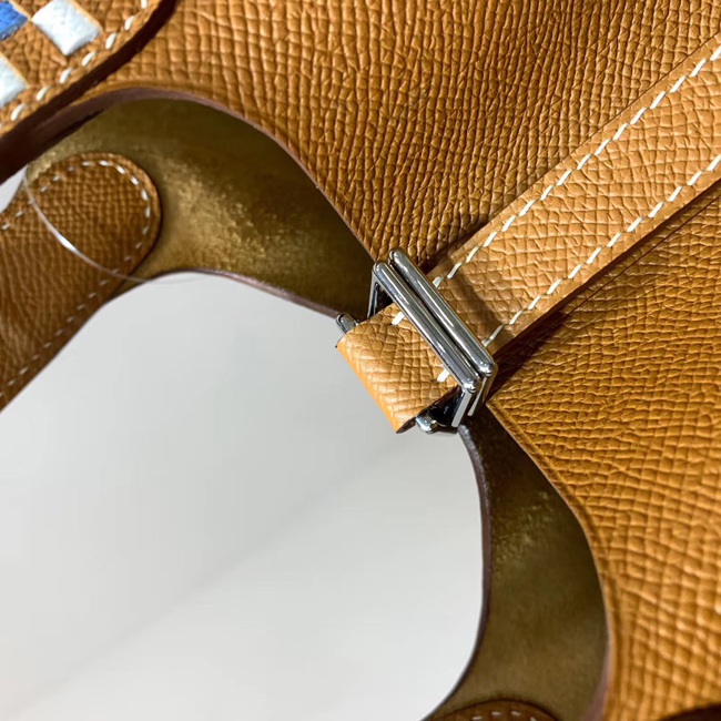エルメス　ピコタンロックトレサージュMM ゴールド ヴォーエプソン シルバー金具