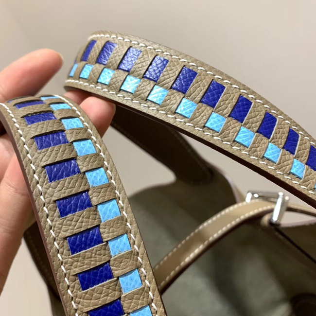 エルメス ピコタンロックトレサージュMM エトゥープ ヴォーエプソン シルバー金具