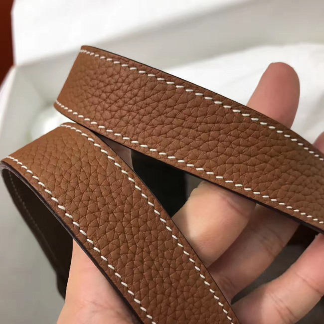 エルメス ピコタンロックエクラMM ゴールド/エトゥープ クレマンス シルバー金具