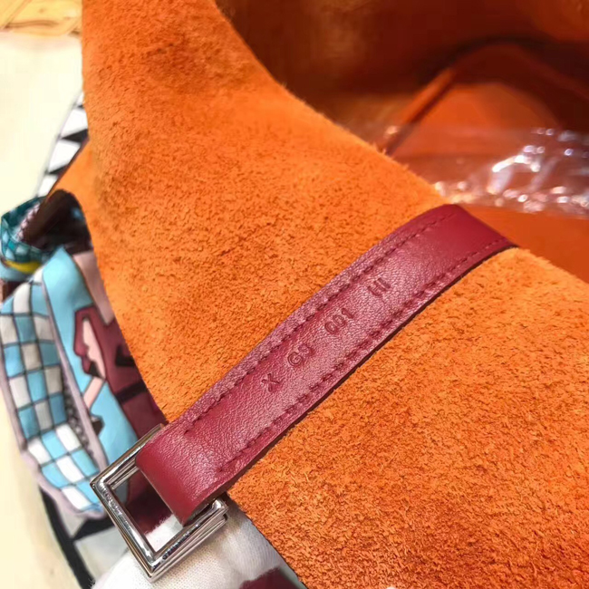エルメス ピコタンロックエクラMM オレンジ/ルビー クレマンス シルバー金具