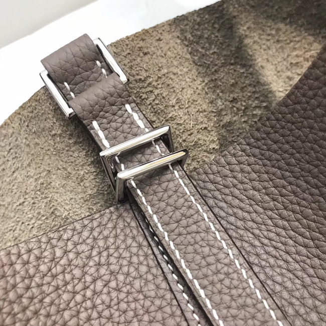 エルメス ピコタンロックPM エトゥープ クレマンス シルバー金具